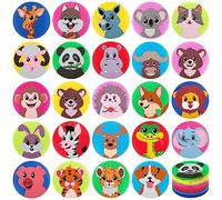 IKAYAS 48 Pack Zoo Animal Carpet Spots Markers Floor Dots for Classroom, Carpet Circles Carpet Spots for Classroom Decoration Elementary Teacher Supplies, Carpet Dots for Kids Back to School Supplies