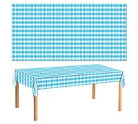 IKAYAS Oktoberfest Tablecloth Table Cover 137 x 274 cm Oktoberfest Flag Pattern Waterproof Stain and Wrinkle Resistant Rectangle Table Covers for Octoberfest Party Decorations Supplies Beer Festival