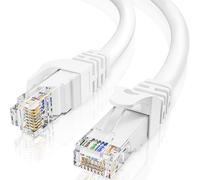 ikbc Ethernet Cable 3m White, Cat 6 High Speed Internet Cable 3m Network Cable Round, Gigabit RJ45 Cable 3 Meter LAN Patch Cord for PS5/4 Switch Router Modem