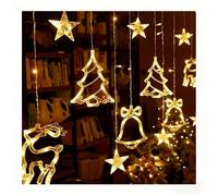 iKcess 120LED 3.5m Christmas Light String, 8 Modes, IP44 Waterproof, Suitable for Both Indoor and Outdoor use, Ideal for Christmas Trees, courtyards, Windows, and Party Decorations