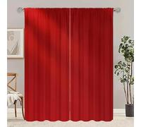 IKDZCM Red light and shadow - printed curtain - Polyester material - suitable for family bedroom curtain living room decoration WxH/2x39x93inch