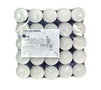 IKEA 100 Tealight Candles Unscented Home Holiday Party Decor GLIMMA