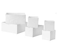 Ikea 2 x Set Of 6 Boxes Organiser, Keep Your Drawers Tidy - White