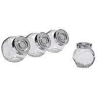 Ikea 2 x Spice jar, glass, aluminium-colour / 4 pack - 15 cl