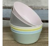 Ikea 204.613.78 Kalas Pack of 6 Plastic Bowl Dishes Multi Coloured Pastel