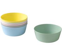 Ikea 204.613.78 Kalas Pack of 6 Plastic Bowl Dishes Multi Coloured Pastel