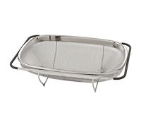 Ikea Colander – Adjustable Handles – Stainless Steel/Black – 34x23 cm (13x9)