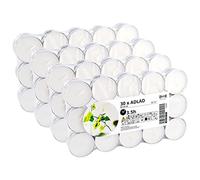IKEA ADLAD Scandinavian Woods & Spicy Citrus Scented Tealight Candles, White, 3.5 Hours - Set of 120