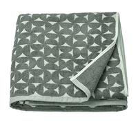 IKEA ÄNGSNEJLIKA bath sheet, 100x150 cm, grey/green