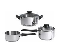 IKEA ANNONS 5-Piece cookware Set, Glass/Stainless Steel