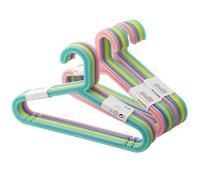 IKEA BAGIS Children's Clothes Hangers, Mixed Pastel Colours, Set of 24