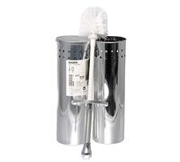 Ikea BAREN Toilet Brush in Stainless Steel Holder - Set of 2