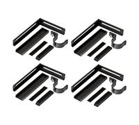 Ikea BETYDLIG Black Wall/Ceiling Brackets for Curtain Poles, 10 kg Capacity, Fits RACKA/HUGAD, Steel, 602.172.28 - Set of 4