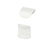 Ikea BILLSBRO White Aluminium Cabinet Handles 40mm - 2 Pack