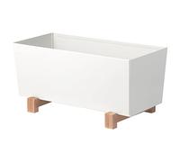 IKEA BITTERGURKA plant pot, white, 32x15 cm