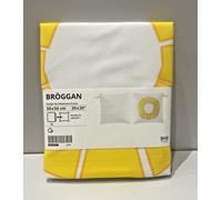 IKEA BROGGAN Cushion cover, In/Outdoor, White/Yellow, 20x20", 50x50 cm "...