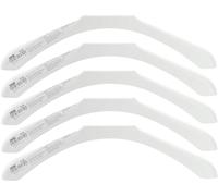 Ikea BUMERANG White Plastic Shoulder Shapers for Clothes Hangers, Slide-On, For Suit Jackets, 44x4cm - Set of 5