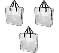 Ikea DIMPA 3 pcs Extra Large Storage Bag, Clear Heavy Duty Bags, Moth and Moisture Protection Storage Bags
