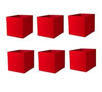 Ikea Drona Box, Red(Pack of 6)