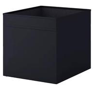 Ikea Drona Storage Box 33 x 38 x 33 cm black (for Expedit shelving unit - 4 pieces), black, Doppelpackung