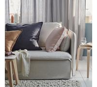 IKEA DYTAG Cushion Cover 50 x 50 cm 100% Linen White 305.909.78 NEW