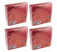 Ikea FANTASTISK 3-Ply Christmas Paper Napkins, Dark Red/Burgundy, 40x40 Centimetres, 104.025.01 - Set of 200 (4x50)