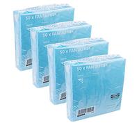 Ikea FANTASTISK 3-Ply Paper Napkins, Light/Bright/Baby Blue, 40x40 Centimetres, 305.281.37 - Set of 200 (4x50)