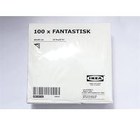 Ikea Fantastisk Triple Layer Paper Napkins 40 x 40 cm Pack of 100 White