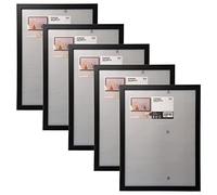 Ikea FISKBO Frame 30x40cm, Plastic & Fibreboard, 30x40 Centimetres, Black - Set of 5