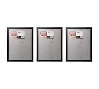 Ikea FISKBO Frames, Plastic & Fibreboard, 30x40 Centimetres, Black - Set of 3