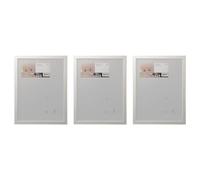 Ikea FISKBO Frames, Plastic & Fibreboard, 30x40 Centimetres, White - Set of 3