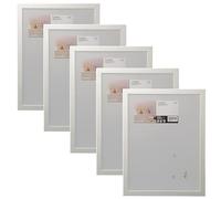 Ikea FISKBO Picture Frame 30x40cm, Plastic & Fibreboard, 30x40 Centimetres, White - Set of 5