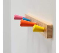 IKEA FLISAT Knob Rack with 4 knobs, Made of Solid Wood, Child-Friendly.