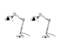 IKEA - FORSÅ Work Lamp, Nickel Plated with LED Bulb - Set of 2