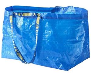 Ikea - Frakta Blue Large Bags - Ideal For Outdoor Use & Storage (Max Load - 25kg) (1, 10-Pack)