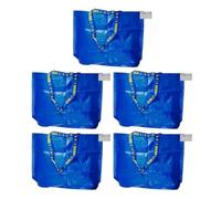 Ikea FRAKTA Medium Reusable Blue Carrier Bags, 36 Litres, 45x18x45 Centimetres, 603.017.07 - Set of 5