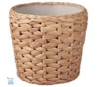 IKEA FRIDFULL 12cm Water Hyacinth Plant Pot Handwoven Indoor Home Decor