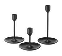 IKEA FULLTALIG candlestick, set of 3, black