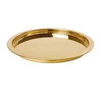 IKEA GLATTIS tray, 38 cm, brass-colour