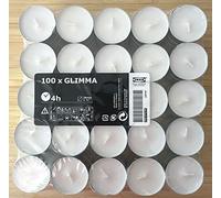 IKEA GLIMMA Tea Lights Unscented (Pack of 200)