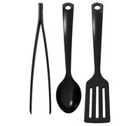 IKEA GNARP 3-piece kitchen utensil set, black
