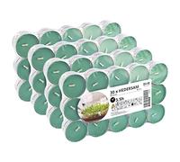 IKEA HEDERSAM Fresh Grass & Herbs Scented Tealight Candles, Light Green, 3.5 Hours - Set of 120