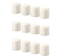 Ikea HEMSJÖ Vegetable Wax Unscented Candles, Natural/White, 3-1/4 inch, Pack of 12