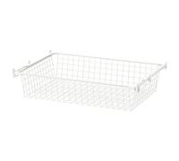 IKEA HJÄLPA Wire Basket with Pull-Out Rail, 80x55 cm, White