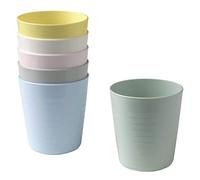 IKEA Kalas Baby/Toddler Plastic Drinking Mugs, Assorted Pastel Colors, Pack of 6, BPA Free