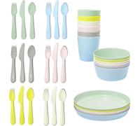 Ikea Kalas BPA Free Plastic Kids Tableware Set - Bowl, Plate, Cup and