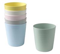 IKEA Kalas Childs Plastic Mug Pastel Multicoloured 6 x 17 Centimetre, Pack of 6