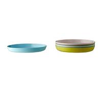 IKEA kalas Plastic Plates, 6 pack, 19 x 2 cm, Assorted Pastel Colours, BPA Free