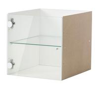 IKEA KALLAX white, insert with glass door