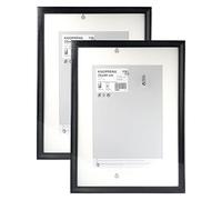 Ikea KNOPPANG Black Photo Frames, 30x40 Centimetres, Fibreboard & Plastic - Set of 2 (903.871.20)
